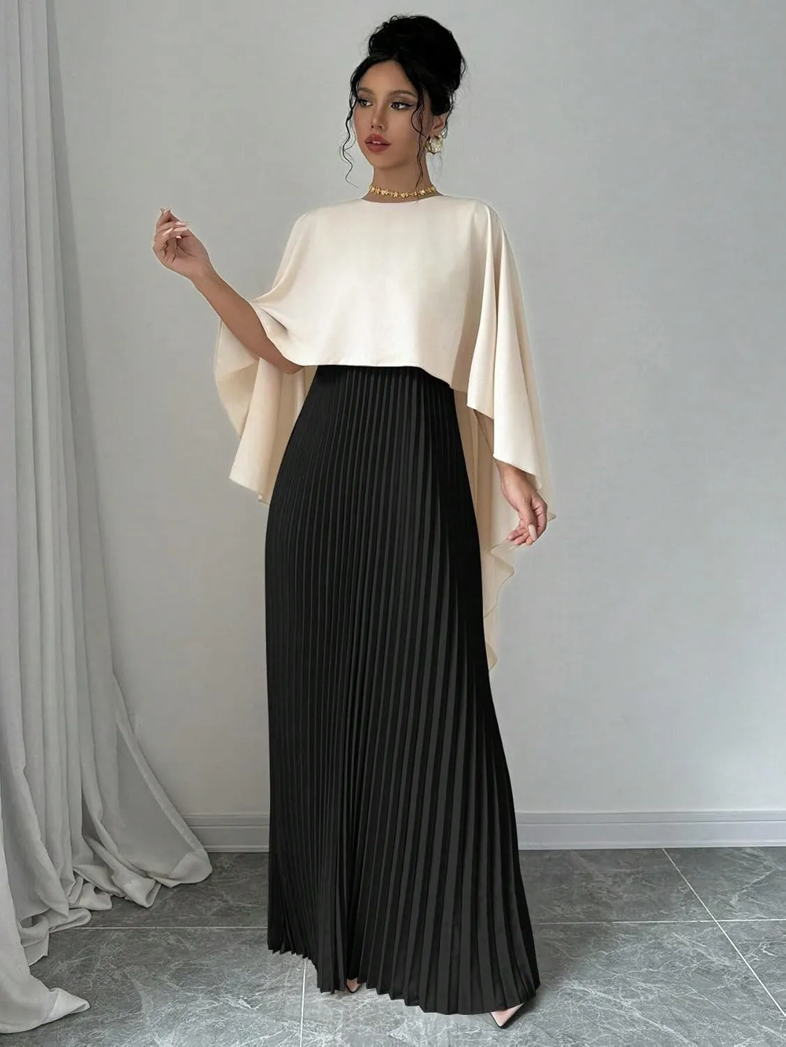 Women's Long Dresses Elegant Pleated Dress Women