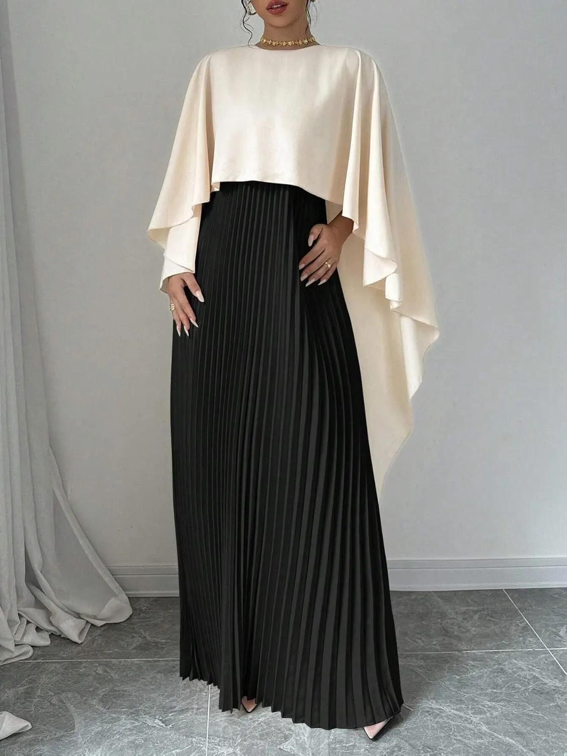 Women's Long Dresses Elegant Pleated Dress Women