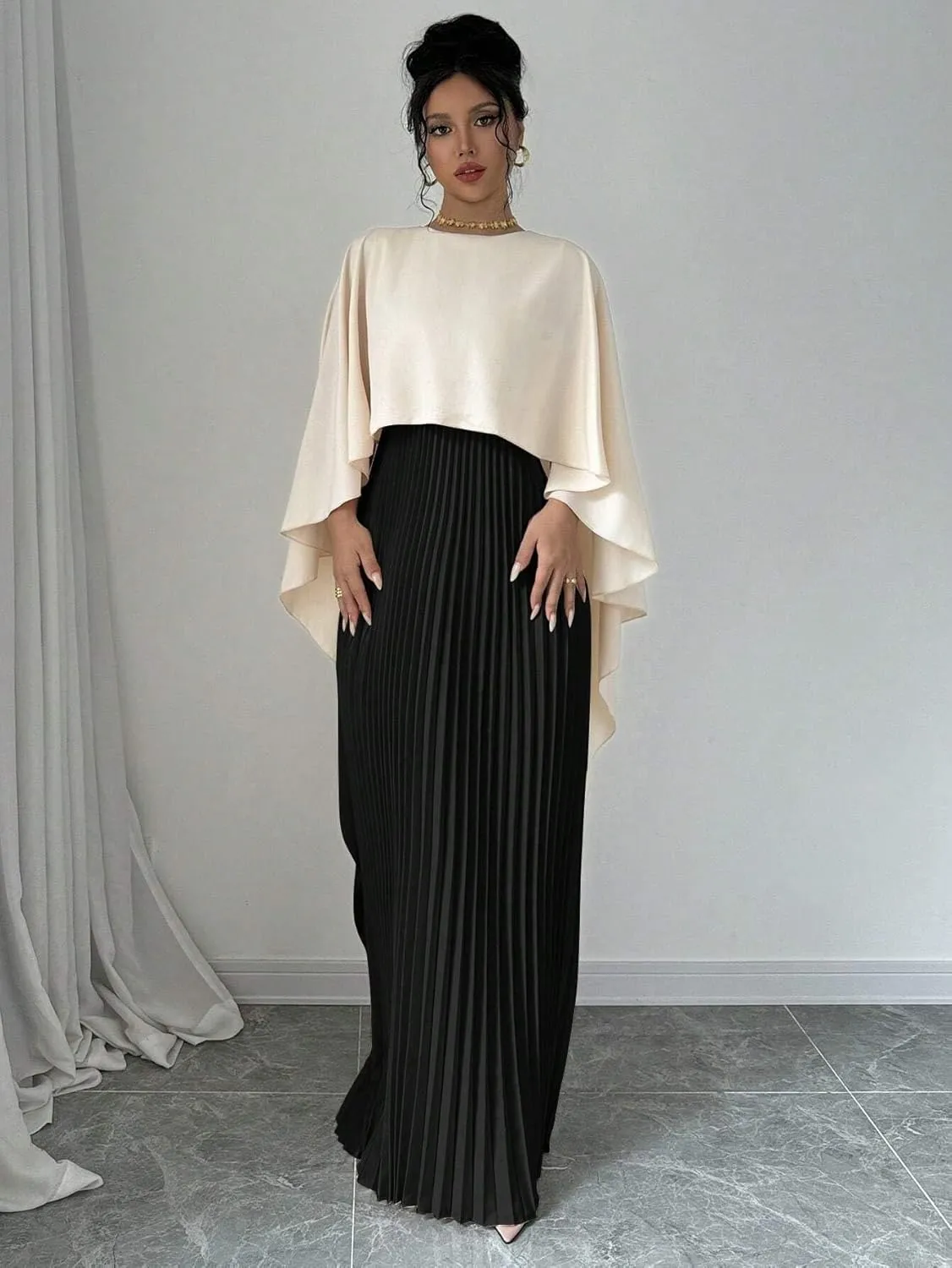 Women's Long Dresses Elegant Pleated Dress Women