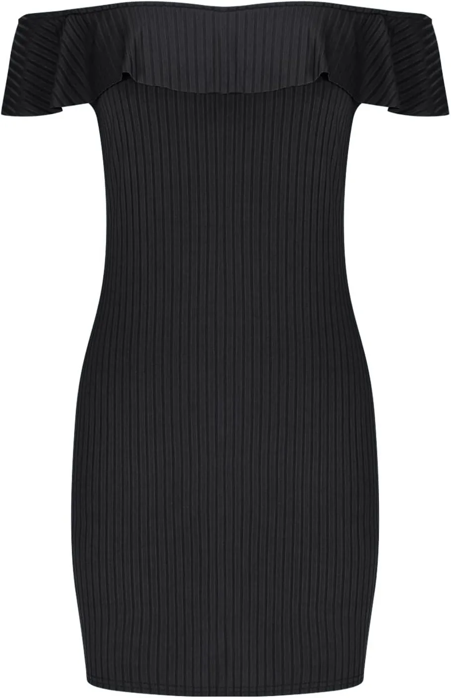 Women's Off The Shoulder Bodycon Mini Dress Slim Fit Elegant Ruffle Party Club Cocktail Dresses