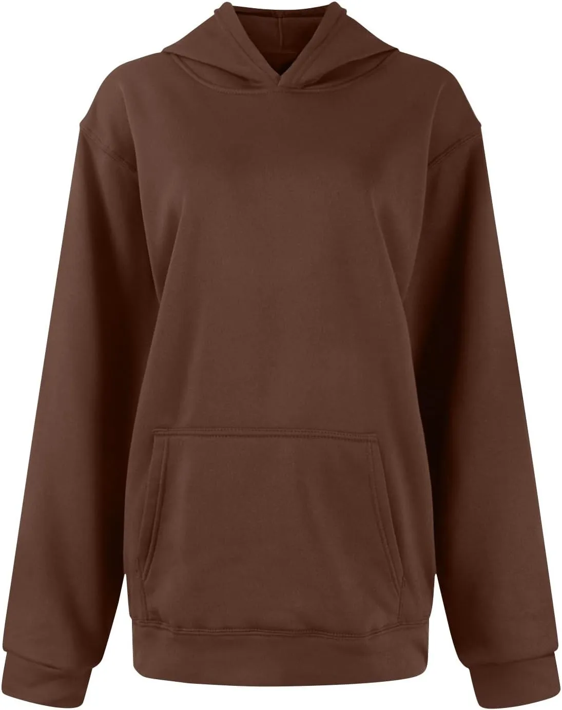 Womens Oversized Sweatshirts 2024 Fashion Fleece Hoodies Pullover Long Sleeve Hooded Sweatshirt Fall Winter Outfits
